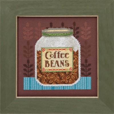 click here to view larger image of Coffee  Beans - Good Coffee and Friends (counted cross stitch kit)
