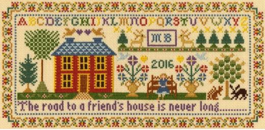 click here to view larger image of Friends House   (counted cross stitch kit)