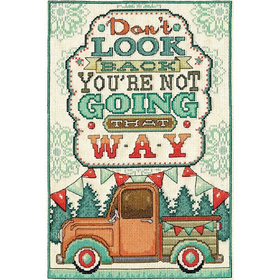click here to view larger image of Dont Look Back (counted cross stitch kit)
