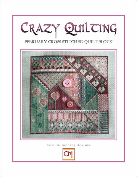 click here to view larger image of Crazy Quilting - February Block (chart)