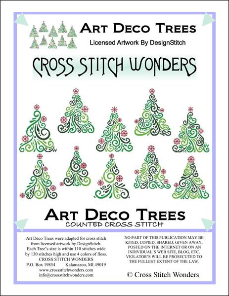 click here to view larger image of Art Deco Trees (chart)