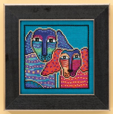 click here to view larger image of Ol Blue and Red - Dogs Collection (Aida) (counted cross stitch kit)