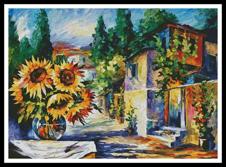 click here to view larger image of Greek Noon - Large  (Leonid Afremov) (chart)