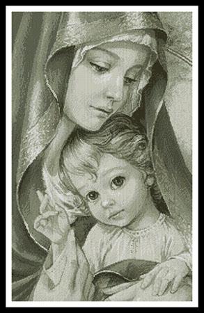 click here to view larger image of Mother of God - Sepia  (Zorina Baldescu) (chart)