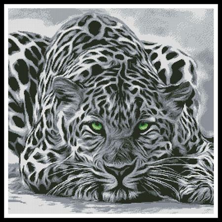 click here to view larger image of Black and White Leopard (chart)