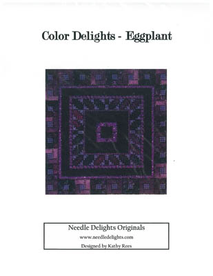 click here to view larger image of Color Delights - Eggplant (counted canvas chart)