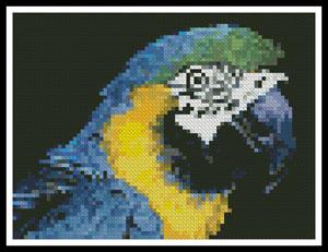 click here to view larger image of Mini Blue and Yellow Macaw (chart)