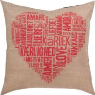 click here to view larger image of Love Pillow - Pink (counted cross stitch kit)