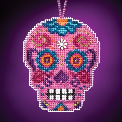 click here to view larger image of Rosa - Calavera Charmed Ornament (counted cross stitch kit)