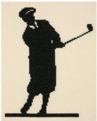 click here to view larger image of Classic Golfer, The (counted cross stitch kit)