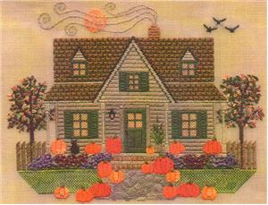 click here to view larger image of Harvest Moon House (counted canvas chart)