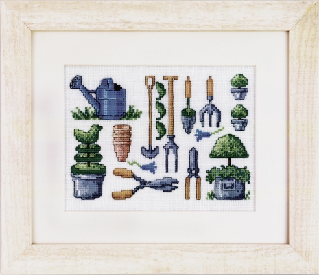 click here to view larger image of Buxus Garden (counted cross stitch kit)