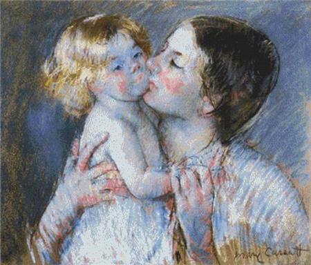 click here to view larger image of Kiss For Baby Anne 2, A  (Mary Cassatt) (chart)