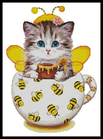 click here to view larger image of Bee Kitty Cup  (Kayomi Harai) (chart)