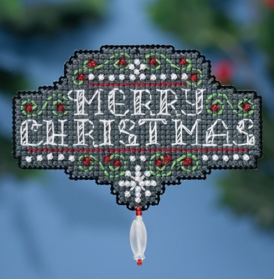click here to view larger image of Chalkboard Christmas (counted cross stitch kit)