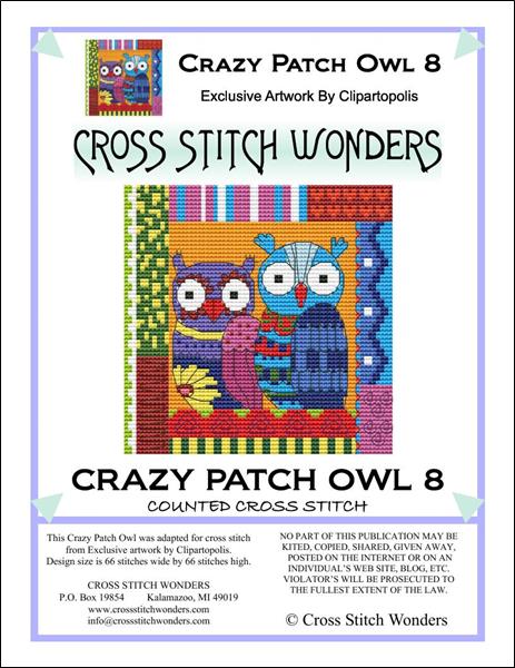 click here to view larger image of Crazy Patch Owl 08 (chart)