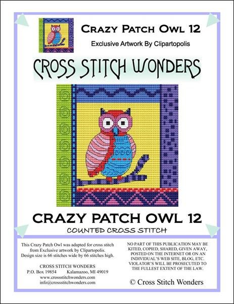 click here to view larger image of Crazy Patch Owl 12 (chart)