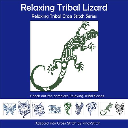 click here to view larger image of Relaxing Tribal Lizard (chart)