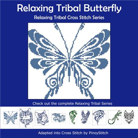 click here to view larger image of Relaxing Tribal Butterfly (chart)
