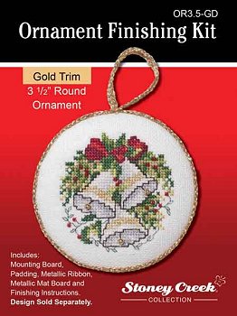 click here to view larger image of Ornament Finishing Kit - 3-1/2in Round - Gold (Finishing Products)