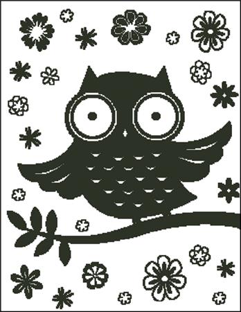 click here to view larger image of Big Eyed Owl Silhouette (chart)