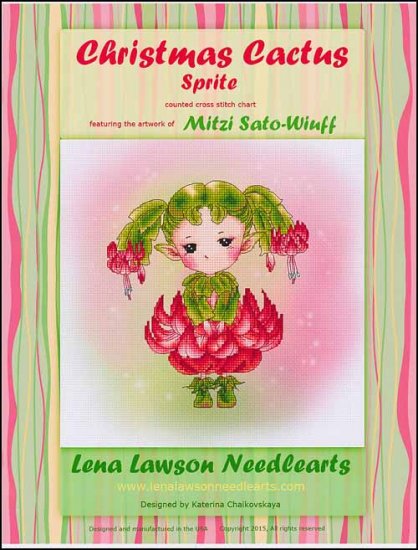 click here to view larger image of Christmas Cactus Sprite - Mitzi Sato-Wiuff (chart)