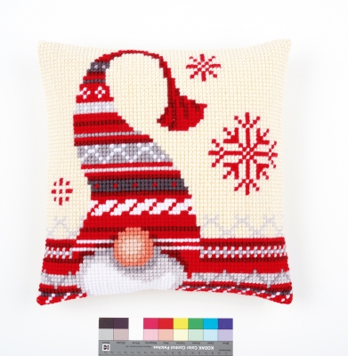 click here to view larger image of Christmas Elf Cushion (needlepoint)