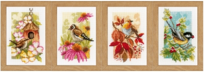 click here to view larger image of Four Seasons Miniatures (set of 4) (counted cross stitch kit)