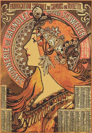 click here to view larger image of Savonnerie de Bagnolet (Alphonse Mucha) (chart)