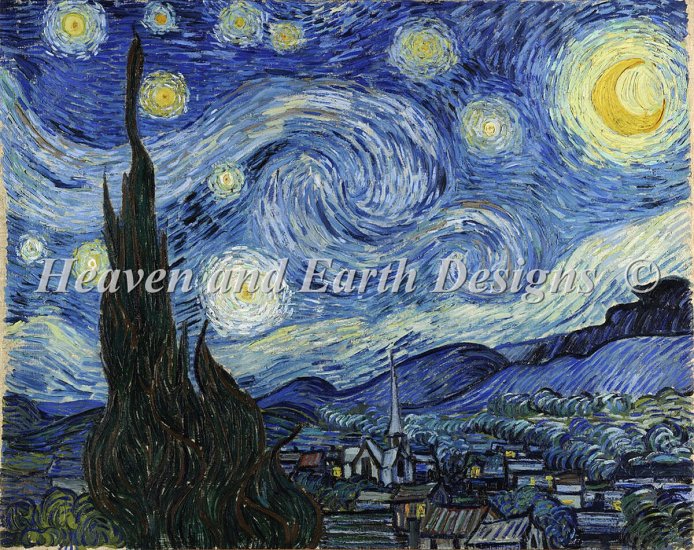 click here to view larger image of Supersized A Starry Starry Night (chart)