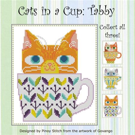click here to view larger image of Cats In A Cup - Tabby (chart)