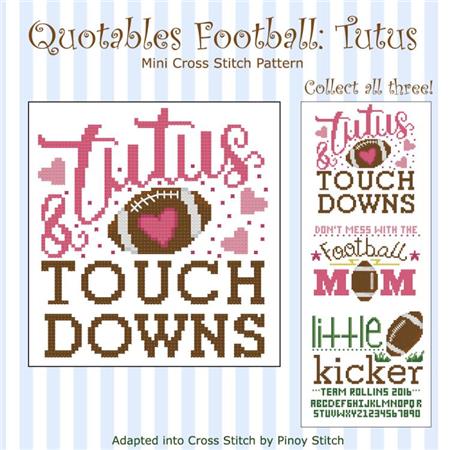 click here to view larger image of Quotables Football Tutus (chart)
