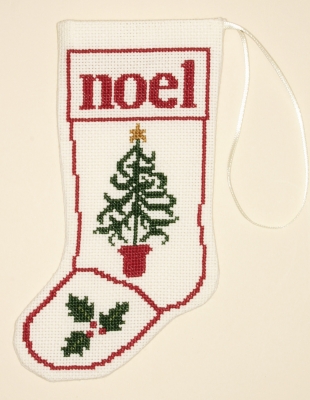 click here to view larger image of Christmas Tree Stocking Ornament (counted cross stitch kit)