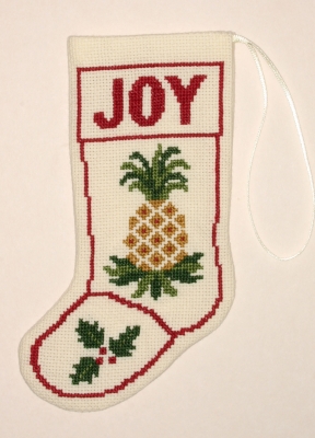 click here to view larger image of Pineapple Stocking Ornament (counted cross stitch kit)