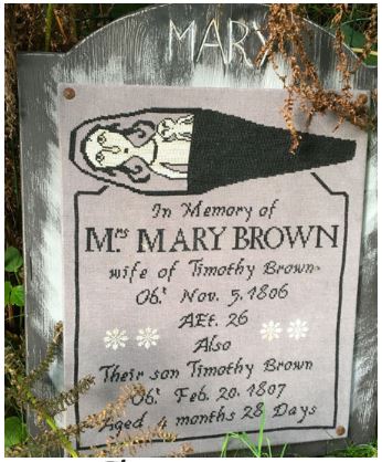 click here to view larger image of Sad Tombstone of Mrs Mary Brown, The (chart)