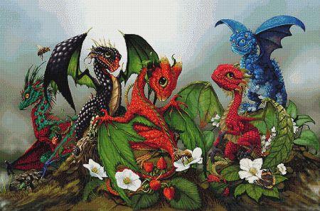 click here to view larger image of Mixed Berries Dragons (chart)