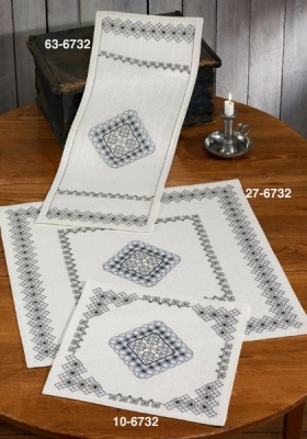 click here to view larger image of Blackwork Inspiration - Table Runner (counted cross stitch kit)