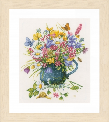 click here to view larger image of Flowers In Vase - Marjolein Bastin (counted cross stitch kit)