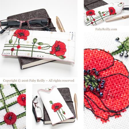 click here to view larger image of Poppy Glasses Case (chart)