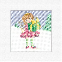 click here to view larger image of Fairy - Christmas Cards (counted cross stitch kit)