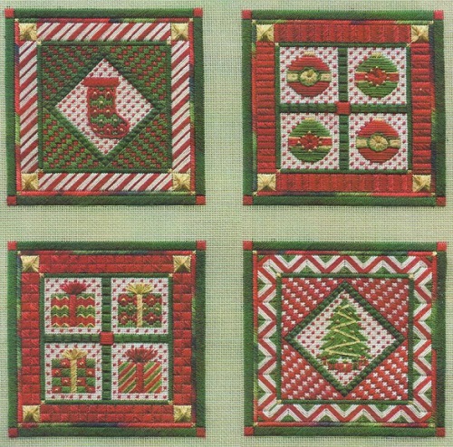 click here to view larger image of Holiday Ornaments - Series 3 (counted canvas chart)