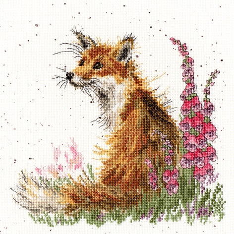 click here to view larger image of Amongst The Foxgloves - Hannah Dale (counted cross stitch kit)