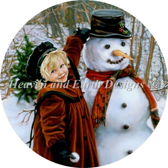 click here to view larger image of Ornament Girl Snowman (chart)