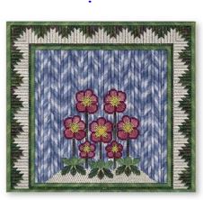 click here to view larger image of Winter Christmas Roses (counted canvas chart)
