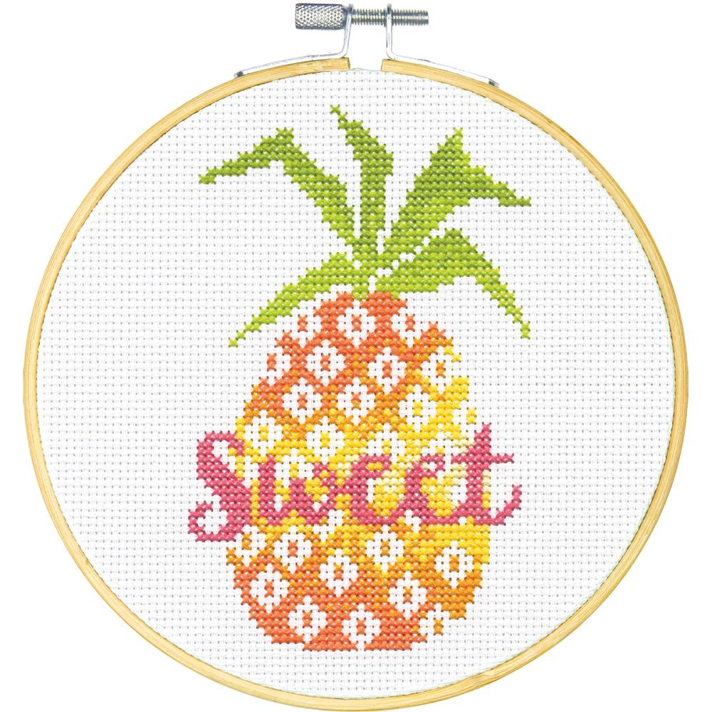 click here to view larger image of Sweet Pineapple (counted cross stitch kit)
