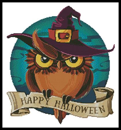click here to view larger image of Halloween Owl  (Olga Grig) (chart)