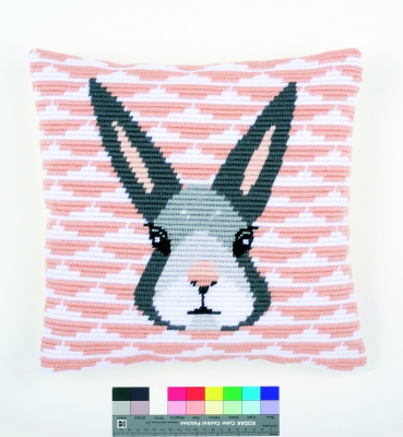 click here to view larger image of Yvonne (Rabbit) Cushion (needlepoint)