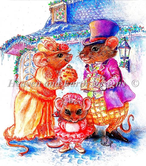 click here to view larger image of Cratchit Christmas Mouse (chart)