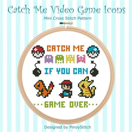 click here to view larger image of Catch Me -  Video Game Icons (chart)