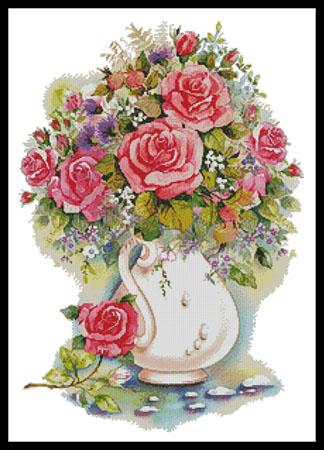 click here to view larger image of Pink Floral Arrangement 2 (chart)